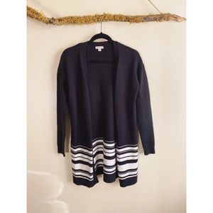 Merona Open Front Cardigan w/ Stripes